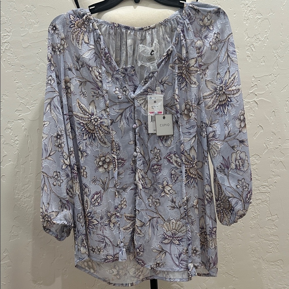 Cupio Women's Blouse - Lavender Floral